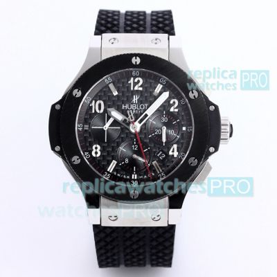 Hublot Big Bang 44mm Replica Watch 301.PX.130.RX Swiss 4100 SS Black Dial